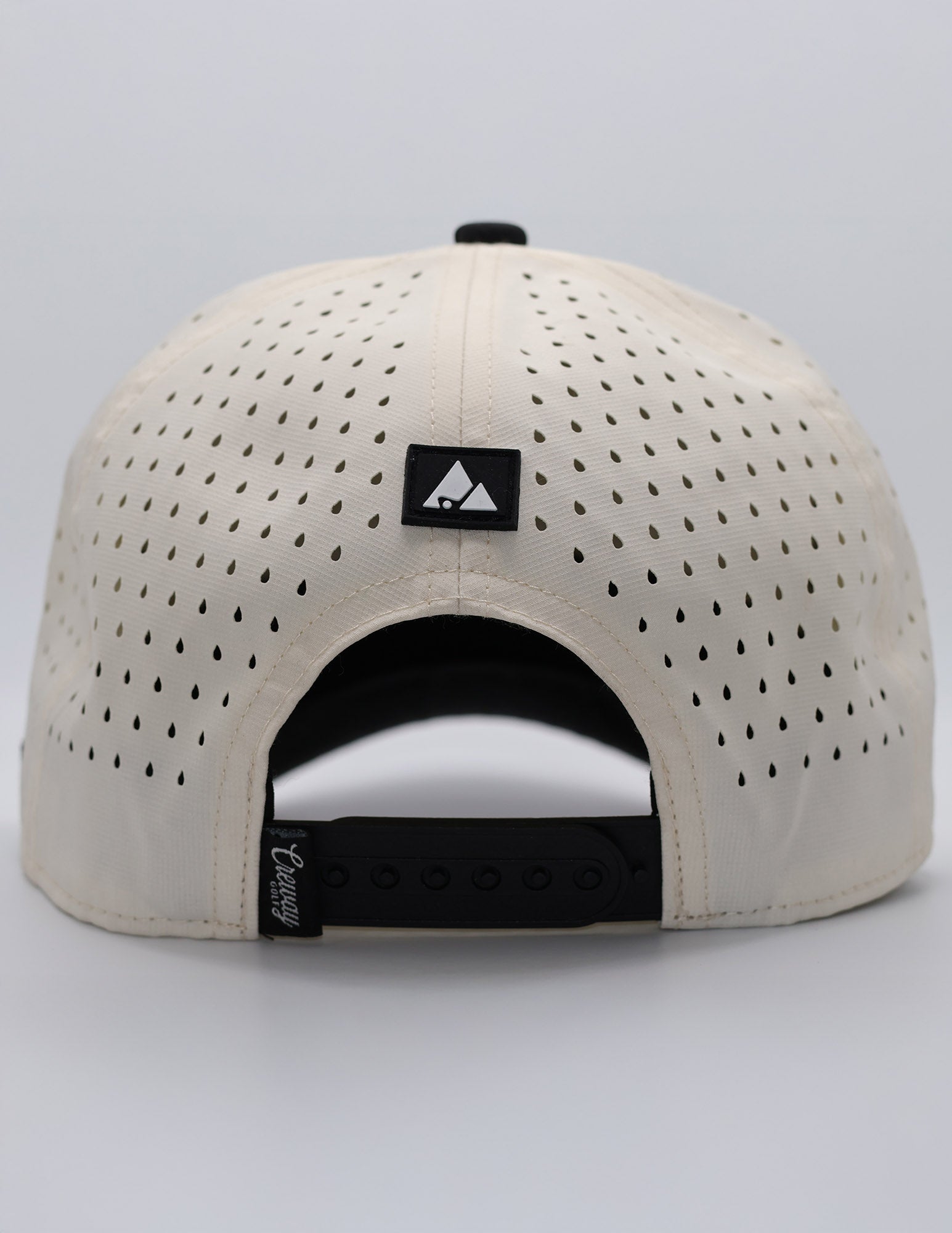 Black and Tan Script Hat