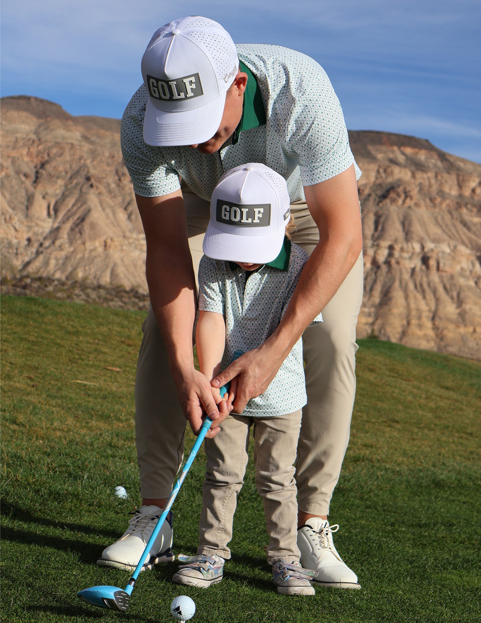 Adult White GOLF Hat