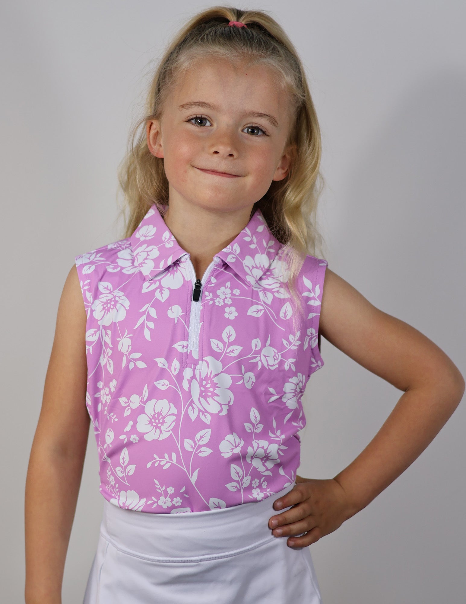 Youth Friday Flowers Pink Sleeveless