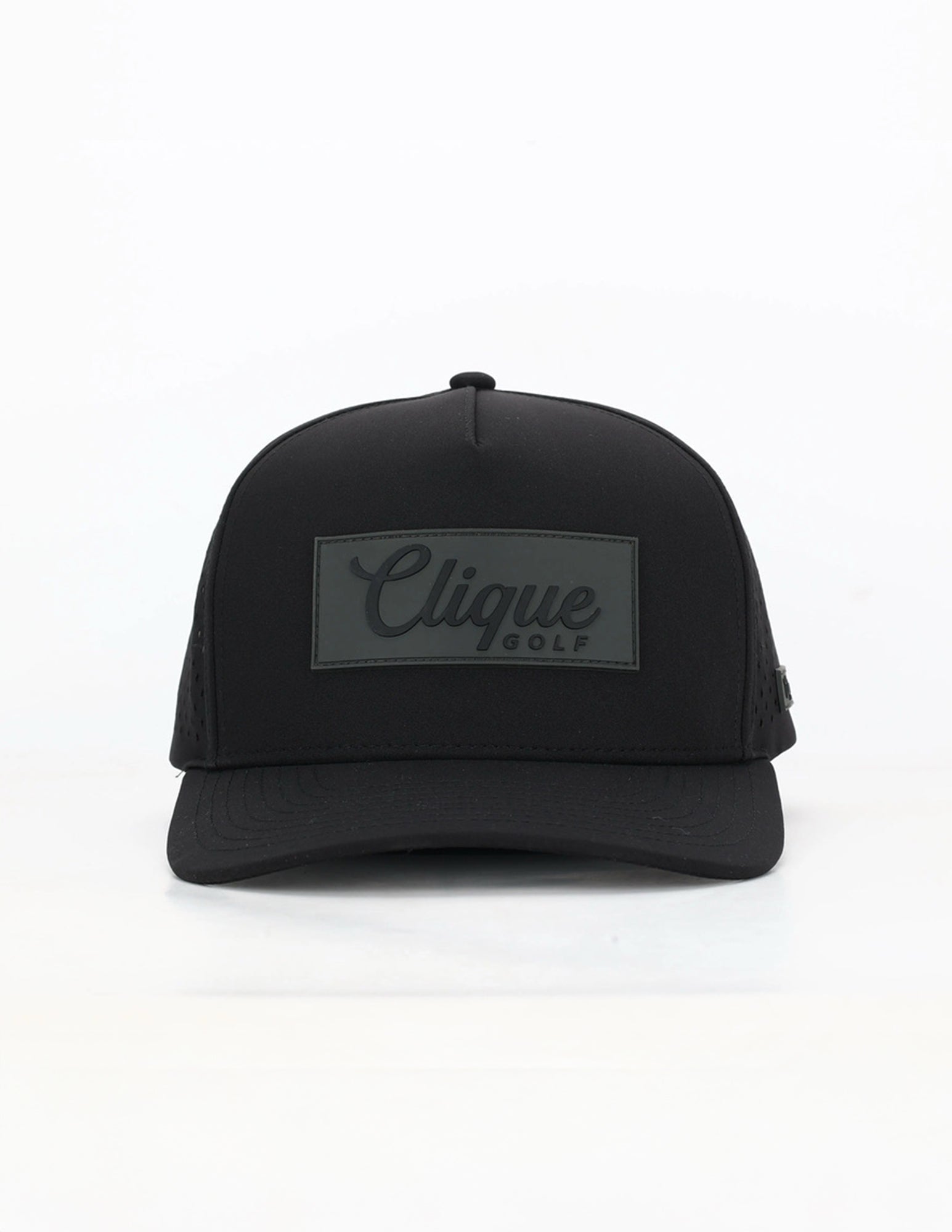 Kids Black Patch Logo Hat