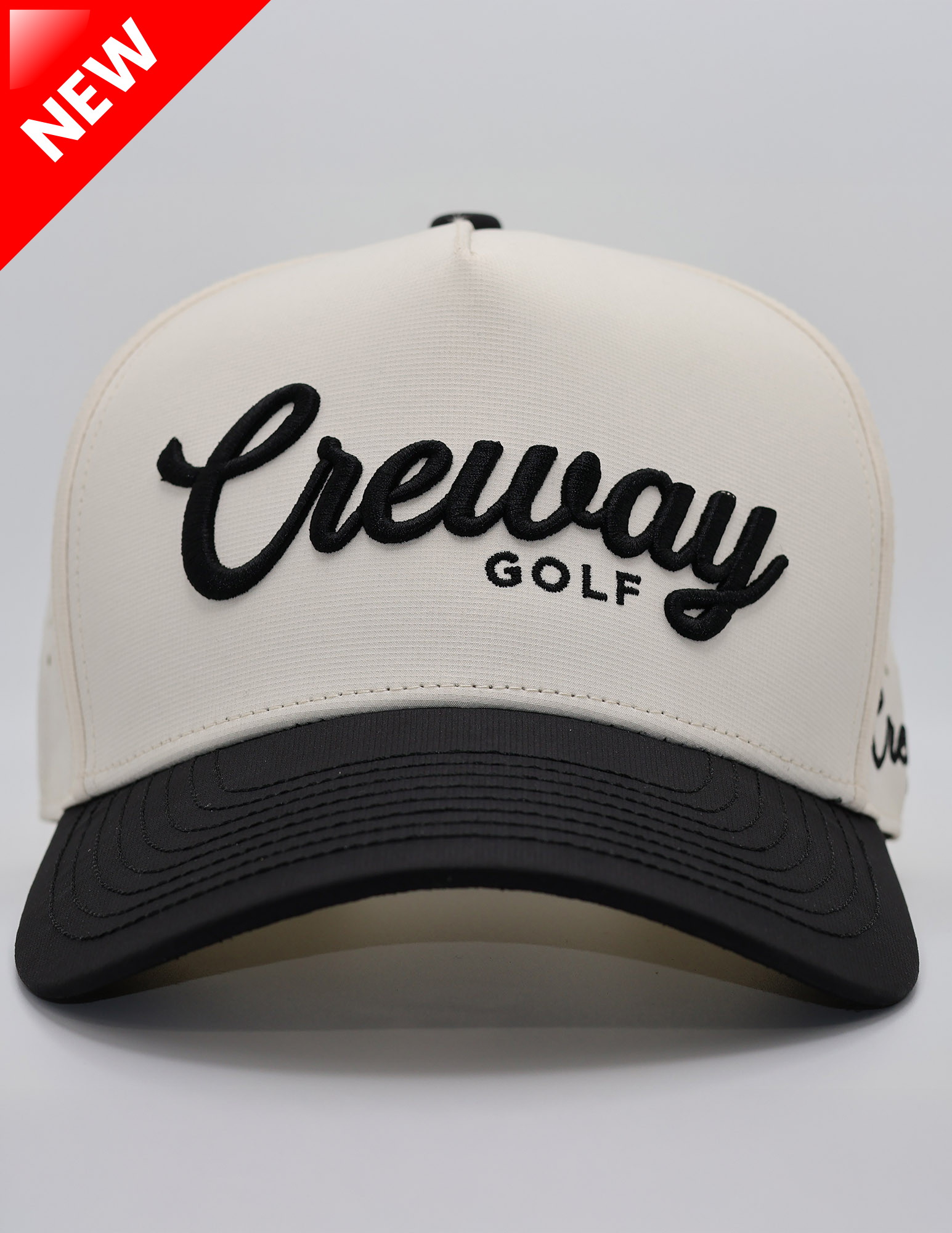 Black and Tan Script Hat