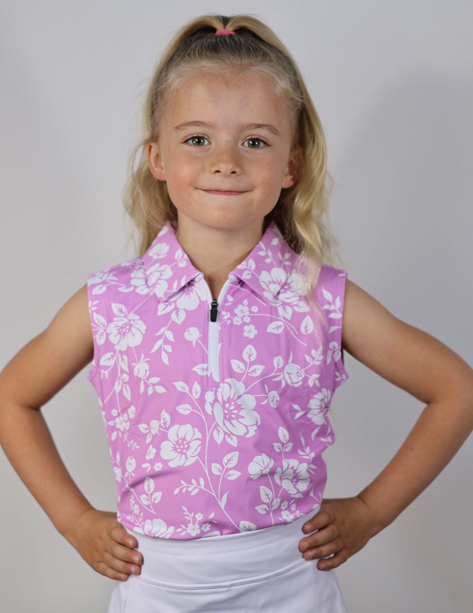 Youth Friday Flowers Pink Sleeveless