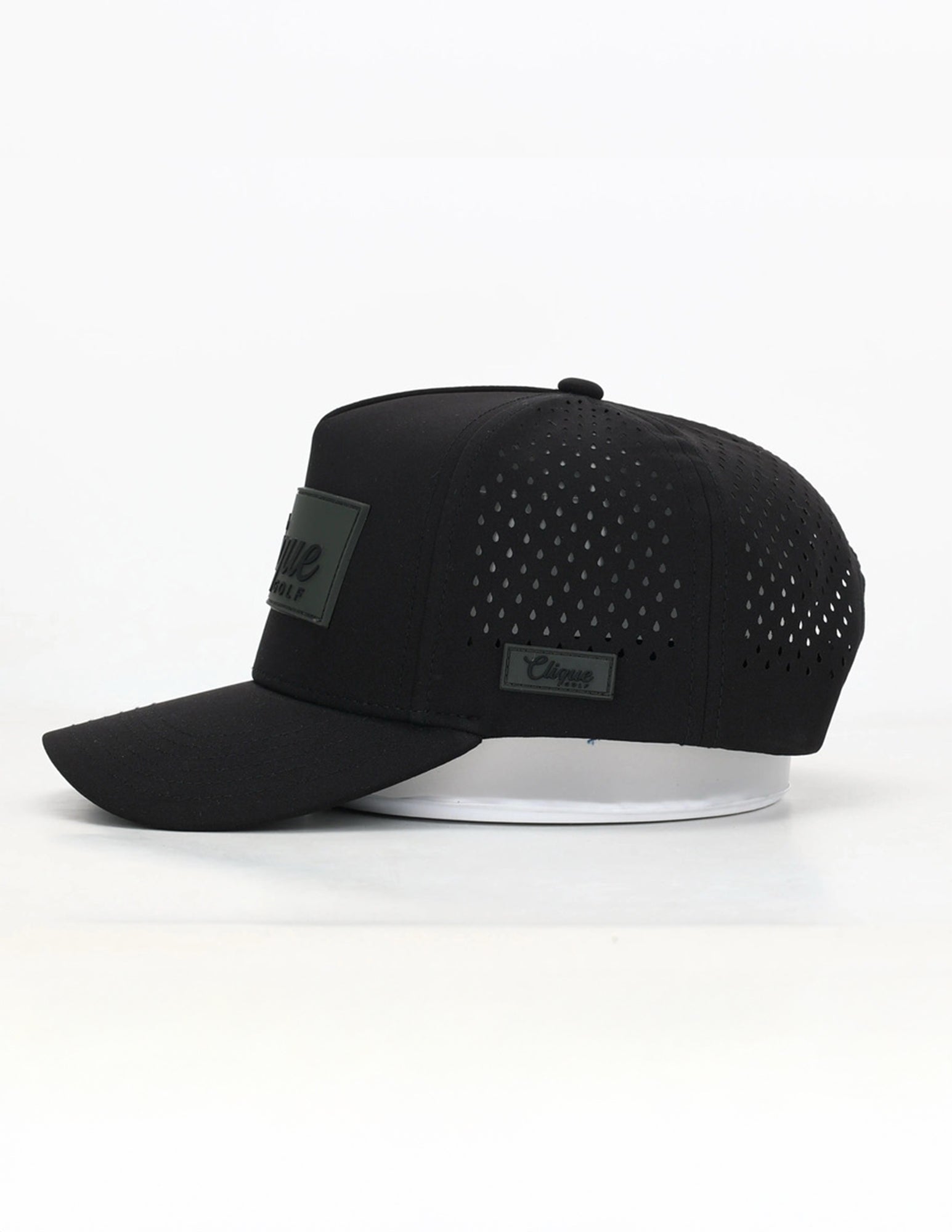 Kids Black Patch Logo Hat