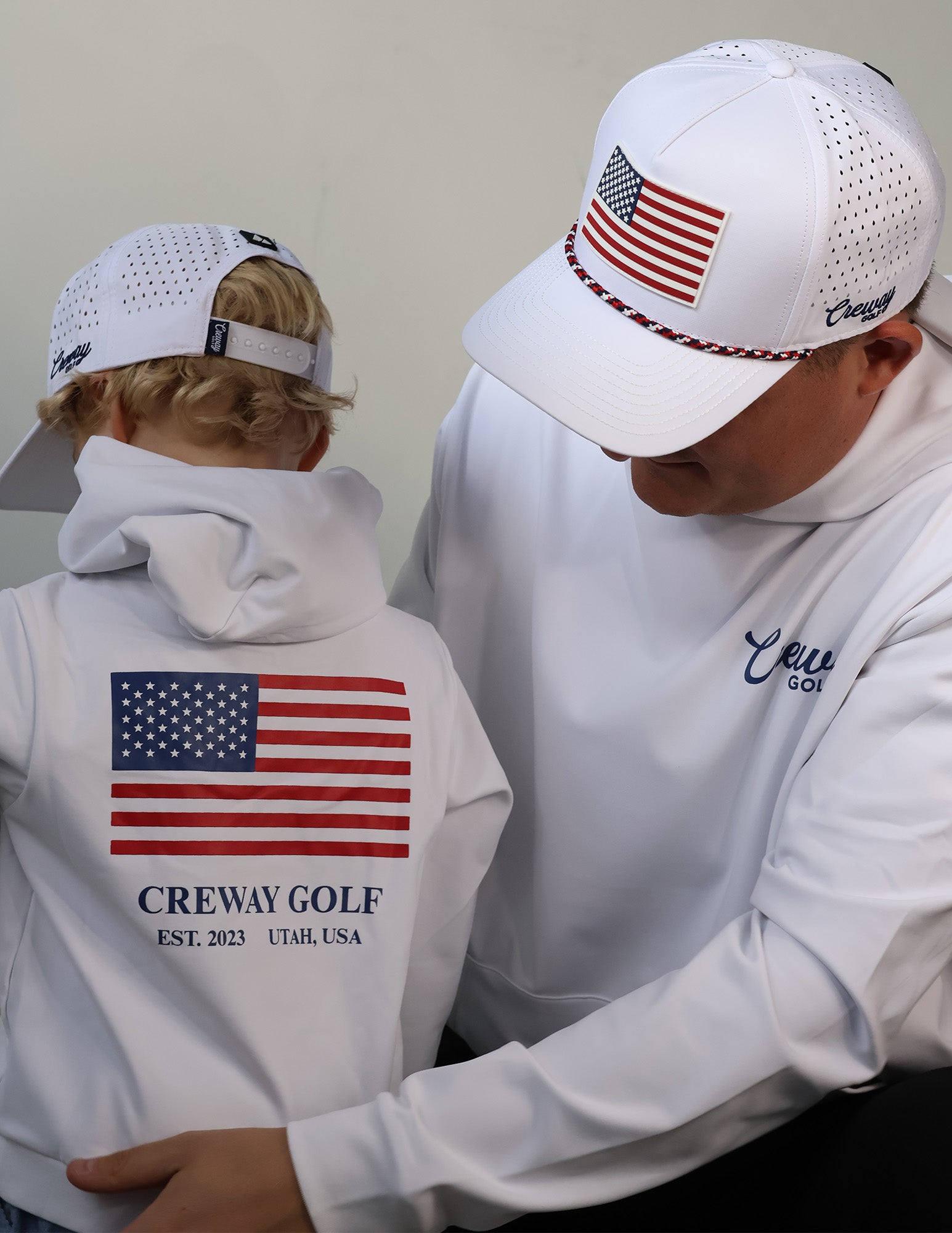 Kids White Flag Hoodie