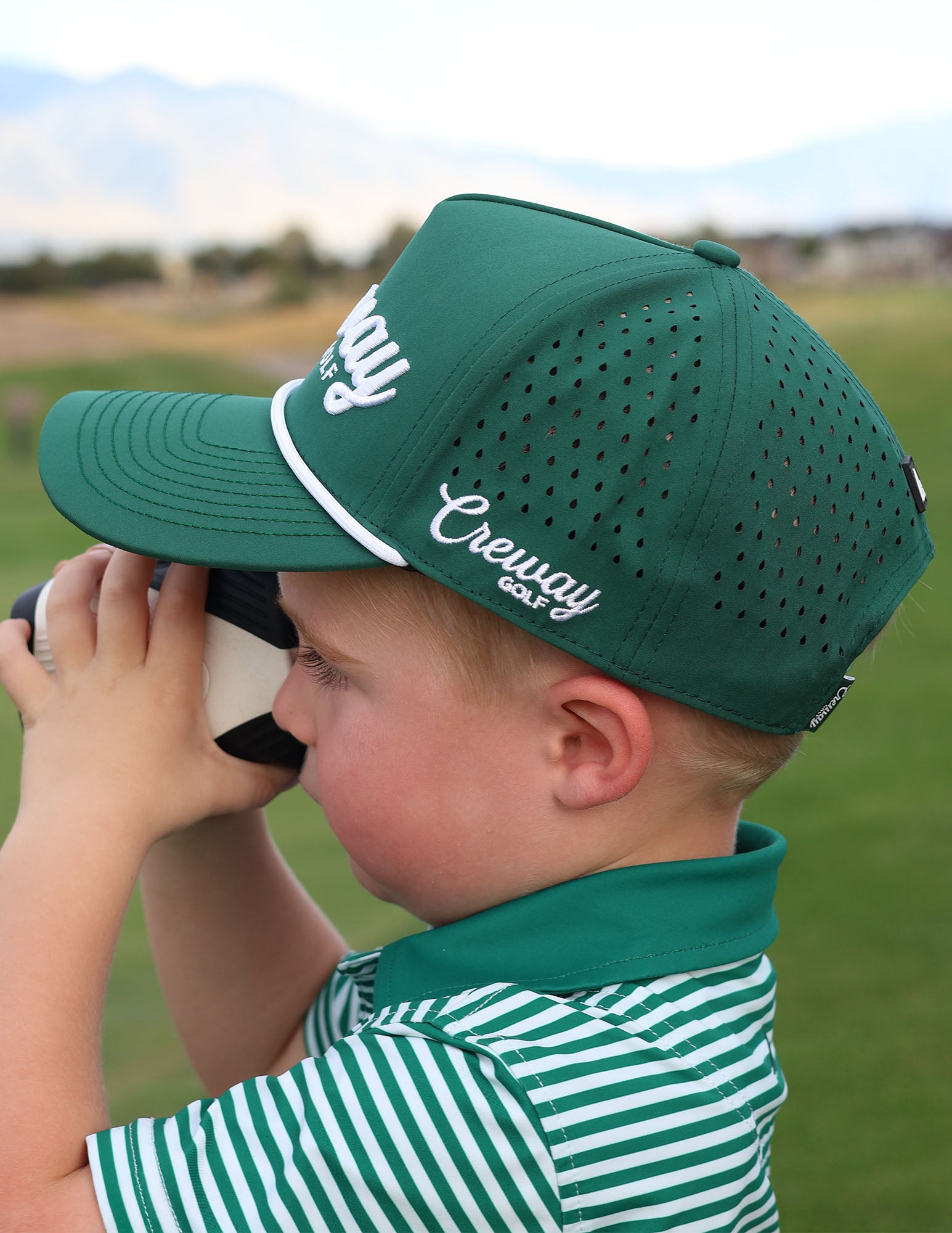 Kids Green Script Hat