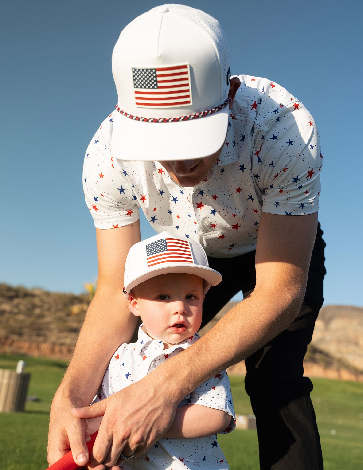 Kids White Flag Hat